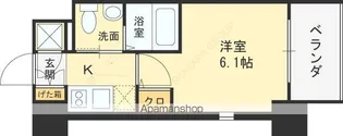エスリード福島WEST【6階】の間取り