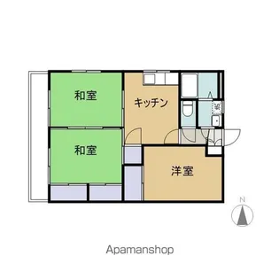 若草ハイツ【3階】の間取り