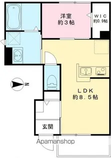 BELLE JIANG Ⅱ【101号室号室】の間取り