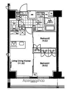 パークハビオ秋葉原エスト【12階】の間取り