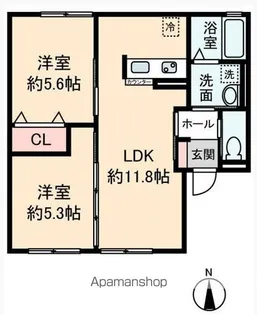 チェリーハイム【2階】の間取り