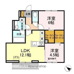 ソレアード【1階】の間取り