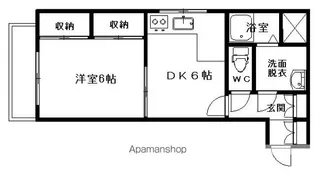 グリーンハイムイズミ【203号室】の間取り
