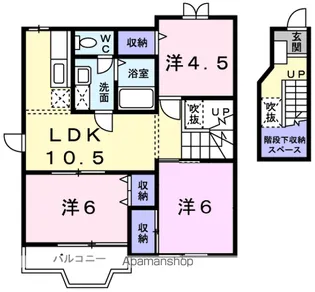 カモミール【2階】の間取り