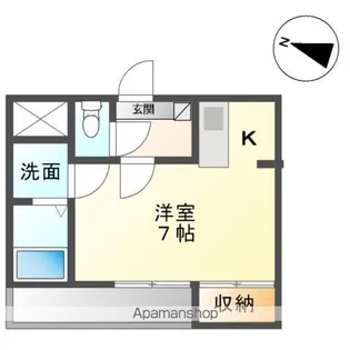 メゾンアルファ北仙台【1階】の間取り