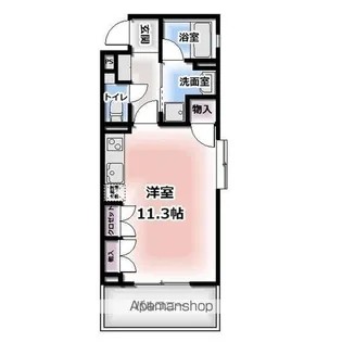 タウンコート人宿町【40D号室】の間取り