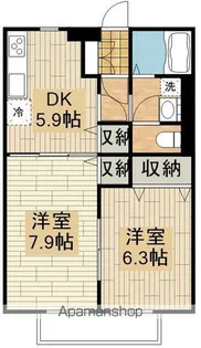 コンフォートフォレスト【103号室】の間取り