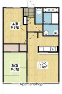 フォブール千都【303号室】の間取り