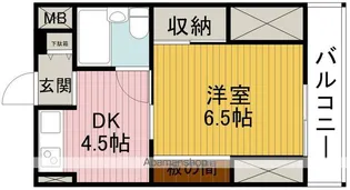 木田ハイツ【4階】の間取り