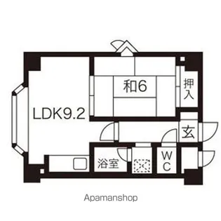 ダイアパレス北34条【4階】の間取り