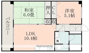 小嶺ハイツA棟【2階】の間取り