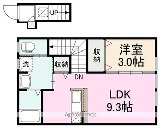 レスポワールK【203号室】の間取り