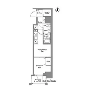 クラリティア綾瀬【7階】の間取り