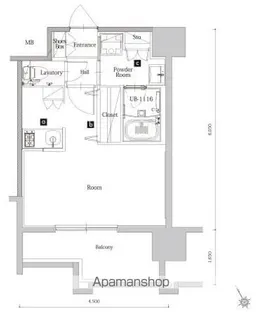 エンクレスト博多 THE TIME【3階】の間取り