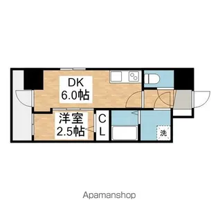 エスリード池下レスティア【604号室】の間取り