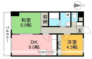 コーポ・リバーサイド【3階】の間取り