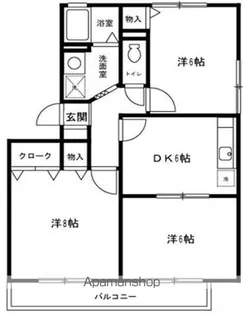 エーデルパイン【1階】の間取り