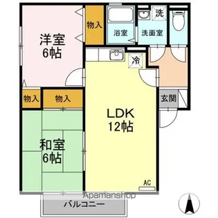 セジュール和泉Ⅱ A棟【2階】の間取り