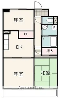 マイシティオグロ【513号室】の間取り