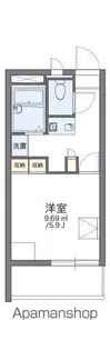 レオパレス鈴ヶ森【3階】の間取り