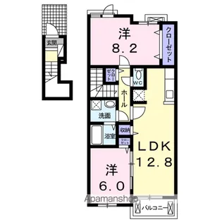 ウィステリア Ⅱ【2階】の間取り