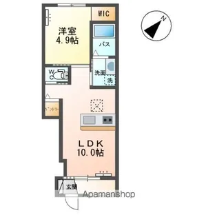 ラ・カンパニュラⅠ【1階】の間取り