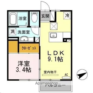 NISHIKI【1階】の間取り