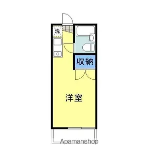 エクセリーヌ山手【201号室】の間取り