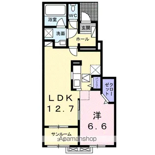 フォレ フォートⅠ【1階】の間取り