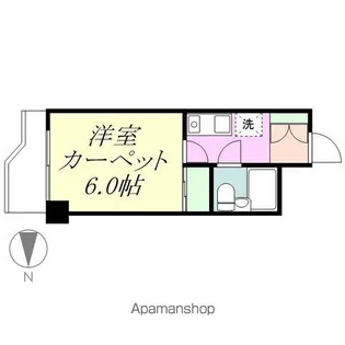 ダイアパレスプレステージ上杉【615号室】の間取り