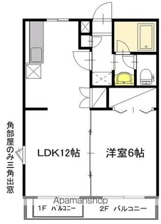 コーポシミズ【207号室】の間取り