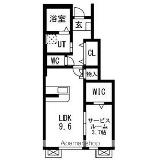 レジデンスⅡ【1階】の間取り