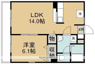 アムールYOU【1階】の間取り