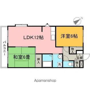 ファミネス明ノ沢【3階】の間取り