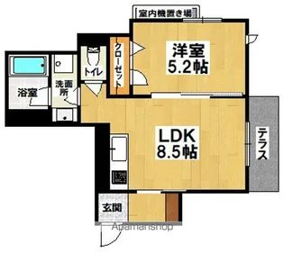 シャーメゾン宏仁【1階】の間取り