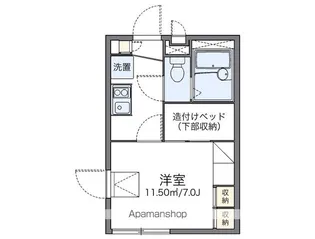 レオパレスFUJITA【1階】の間取り