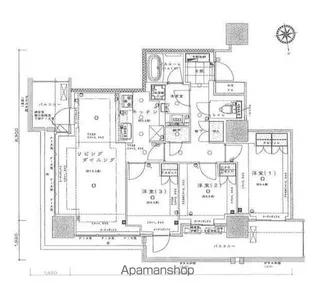 ライオンズタワー柏【27階】の間取り