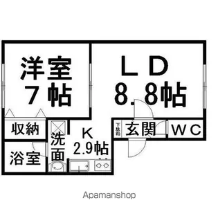 リバティクリオネ【3階】の間取り