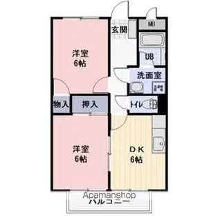 SURPLUS和田原A棟【1階】の間取り