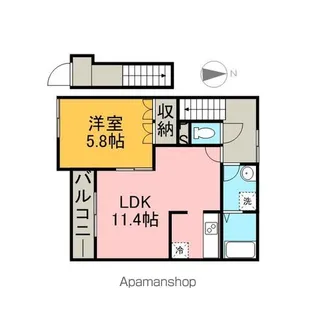 エトワール大森金城学院前【2階】の間取り