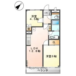 エルトハイムS【103号室】の間取り