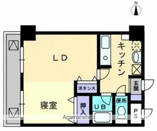 アルカディア西内町【5階】の間取り