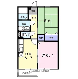 田端ハウス【2階】の間取り