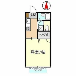 棒屋第1半田ハイツB【2階】の間取り
