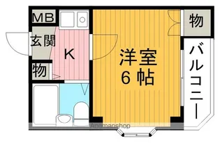 1Kの間取り画像