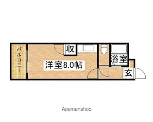 ハイライフ和白【102号室】の間取り