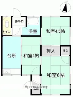 福島県いわき市平北白土字中島【一戸建】の間取り
