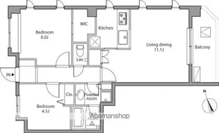 レジディア祐天寺【1階】の間取り