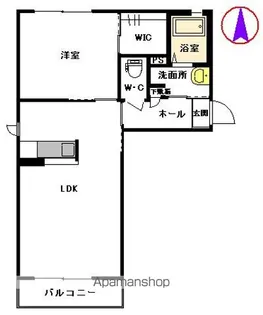 メゾン鬼木【203号室】の間取り