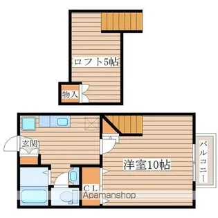 エスポワール・シャトー愛子 Ⅱ【1階】の間取り
